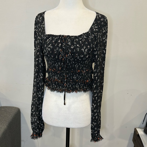 Free People Floral Lolita‎ Top - Picture 3 of 6